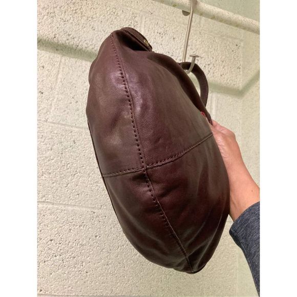 Lucky Brand Leather Lamb Skin Brown Bag Purse - Picture 10 of 17